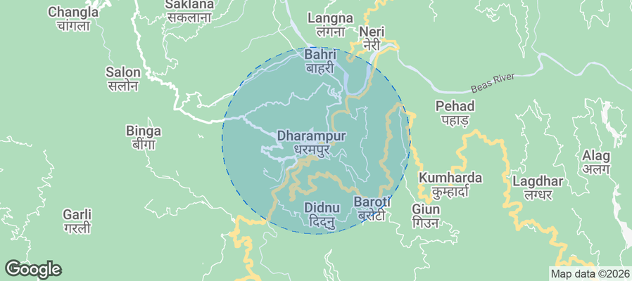 Dharmpur Airbnb map